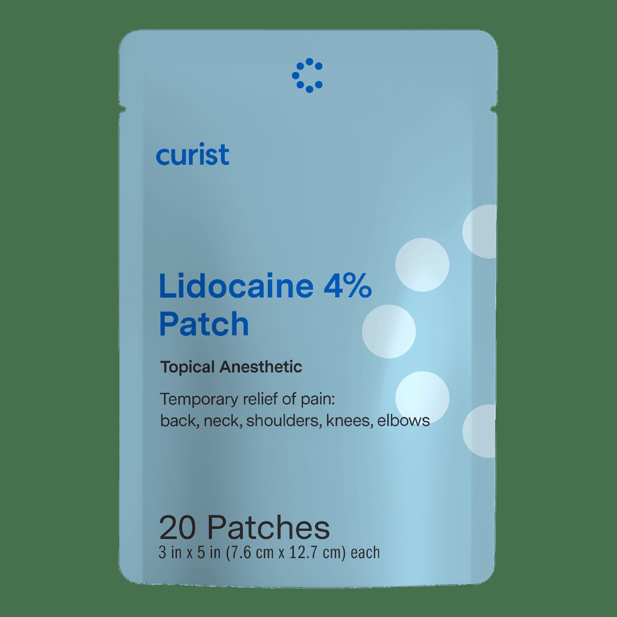 Curist — Curist Lidocaine Patches Maximum Strength with Curcumin — 20 Patches, 3"x5", 4% Lidocaine (New Formula)